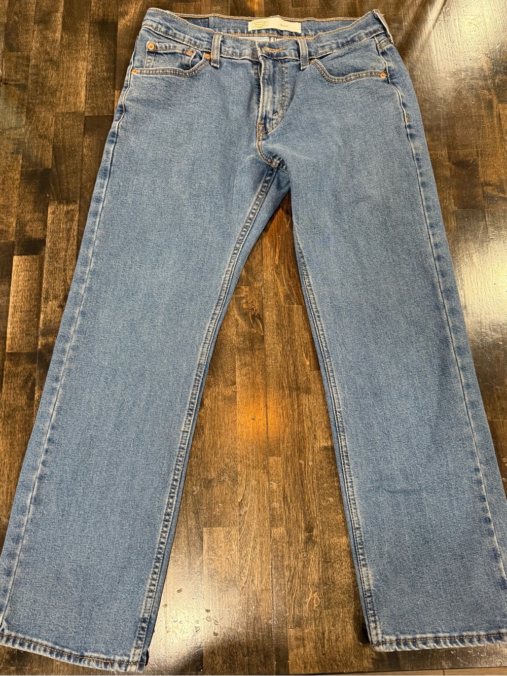 Levi’s Classic Women’s Straight-Leg Jeans - Light Blue 99% Cotton Gold Tab